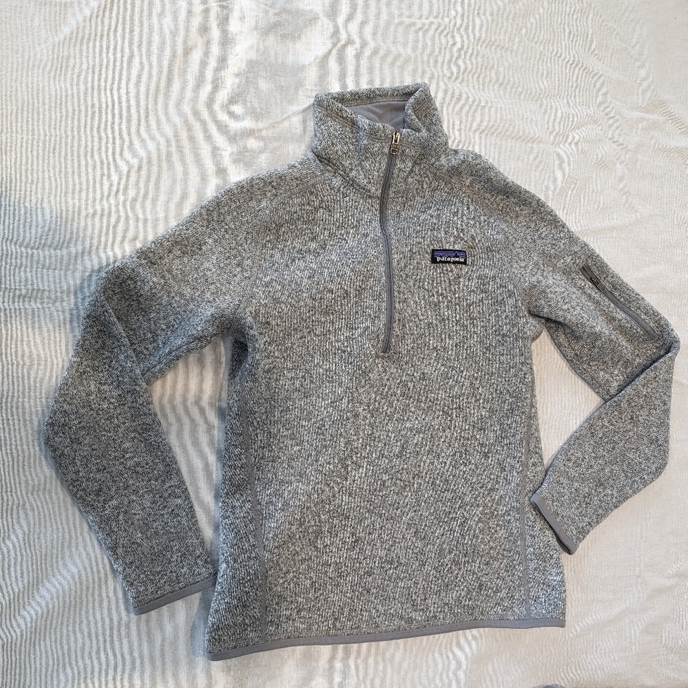 Patagonia Better Sweater 1/4 Zip Quarter Fleece Jacket Grey size small
